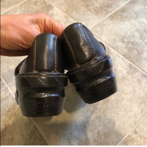 Thom McAn brown leather clogs mules shoes 8 - Picture 5 of 8